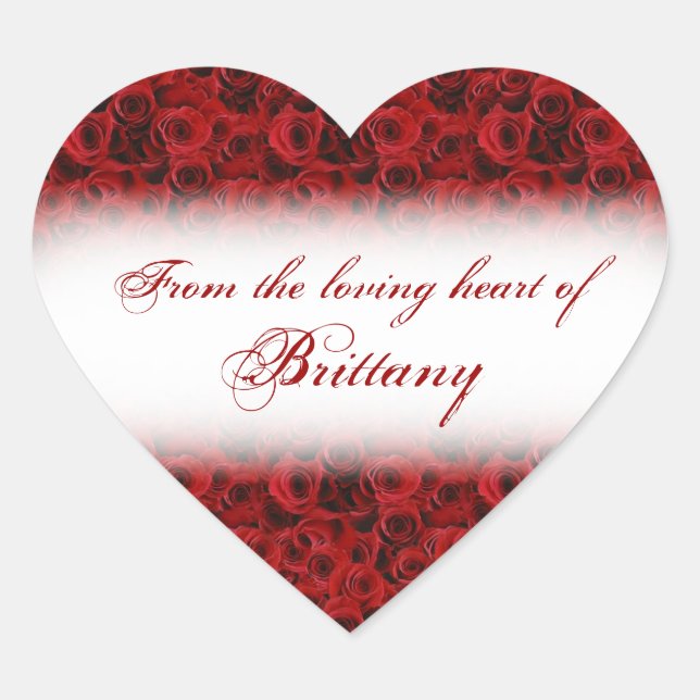 Du coeur aimant des autocollants rose (Devant)