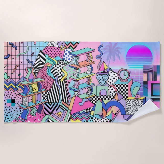 Du Pasquier Geometrics Revisited Beach Towel (Front)