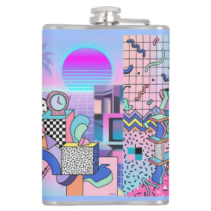 Du Pasquier Geometrics Revisited Hip Flask