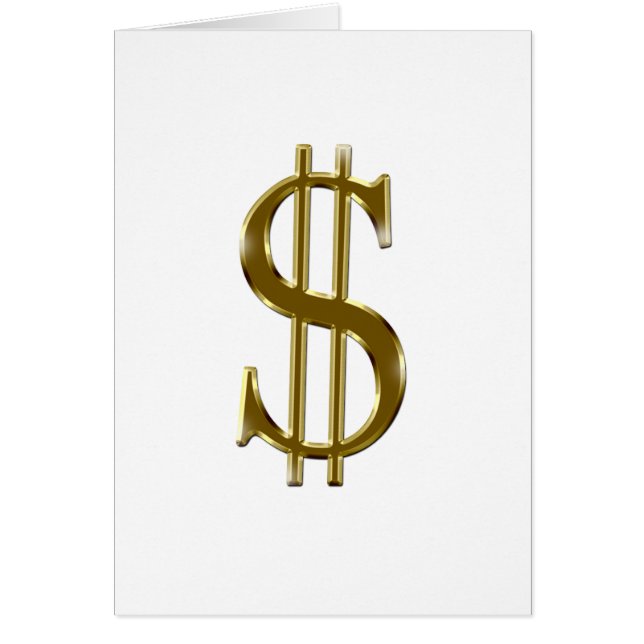 $ d'U.S.dollar d'or de signe (Devant)