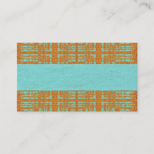 Du sud-ouest, indigène, turquoise, carte de visite (Devant)