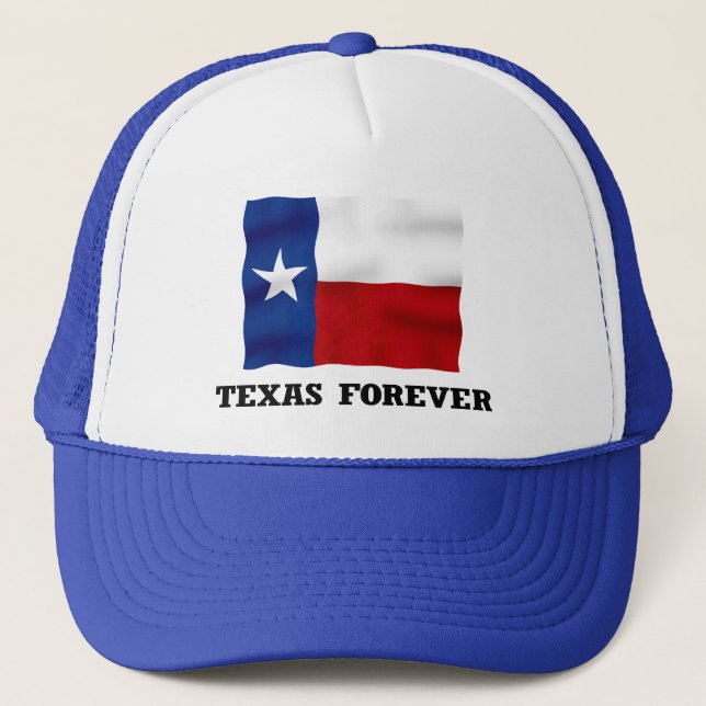 Du TEXAS casquette bleu de camionneur POUR (Devant)