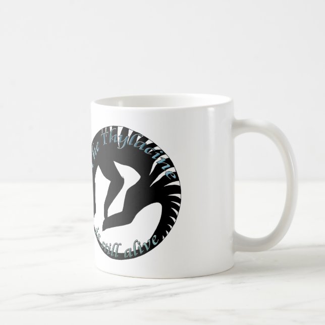 Du Thylacine tasse vivante encore w/text (Droite)
