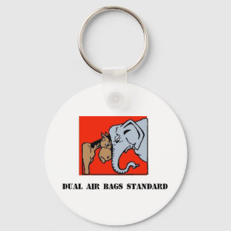 DUAL AIR BAGS STANDARD KEYCHAIN DEMOCRAT