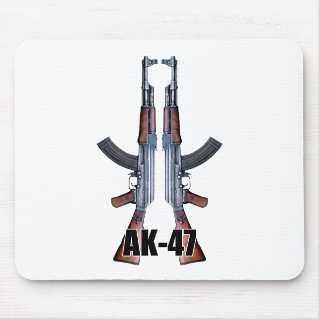 Dual AK-47 Assault Rifles Mouse Pad (Front)
