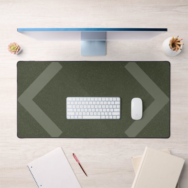 Dual Arrows Moss Green Desk Mat – Customizable (Office 1)