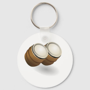 Dual Bongos Keychain