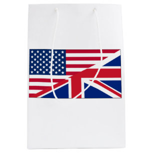 Dual Citizen American & British Flag Gift Bag