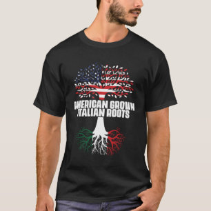 Dual Citizenship America Italy Flag Roots Italian T-Shirt