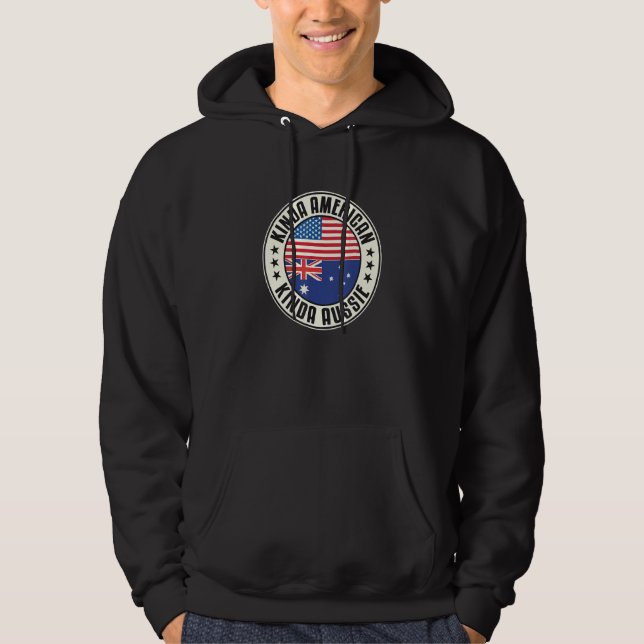 Dual Citizenship American Australian Australia Usa Hoodie (Front)