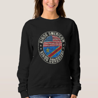 Dual Citizenship American Congolese Congo Usa Flag Sweatshirt