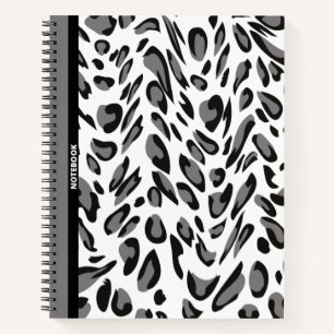 DUAL COLOR LEOPARD PRINT  NOTEBOOK