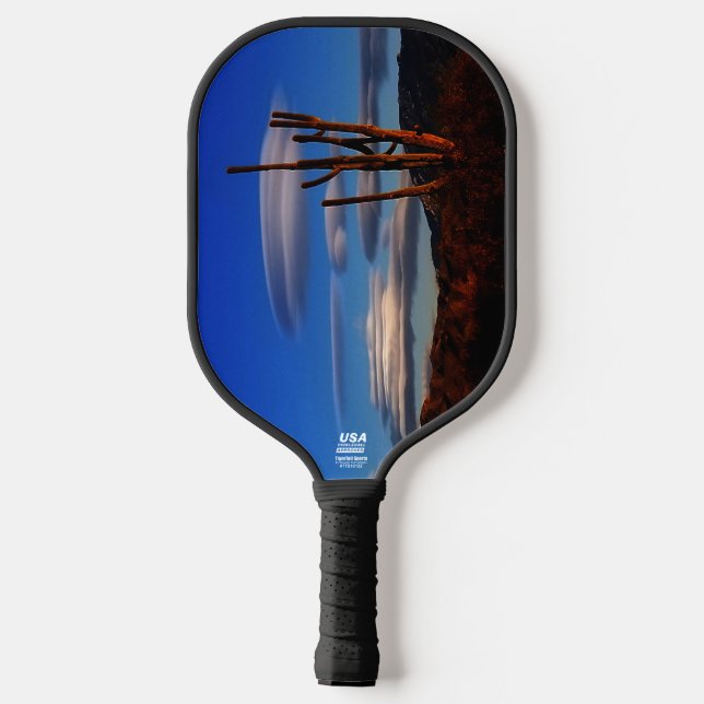 Dual Desert Sunsets Pickleball Paddle (Back)