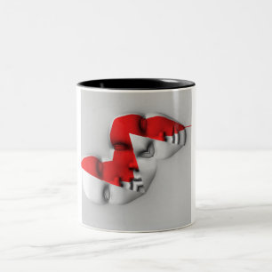 Dual Face Mask Two-Tone Coffee Mug
