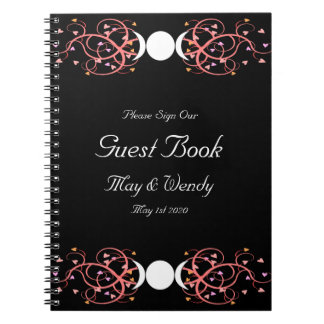 Dual Goddess Wiccan Lesbian Handfasting Guestbook Notebook