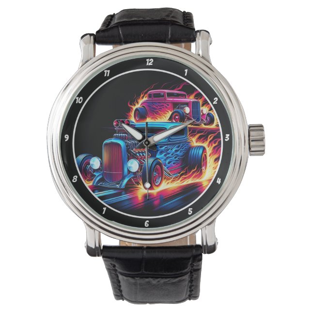 Dual Hot Rods, Fiery Speed  Watch (Front)