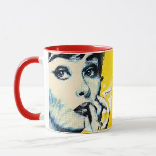Dual pop art portrait  mug
