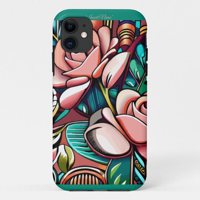 Dual Roses: A Spectacular Floral Arrangement Case-Mate iPhone Case (Back)