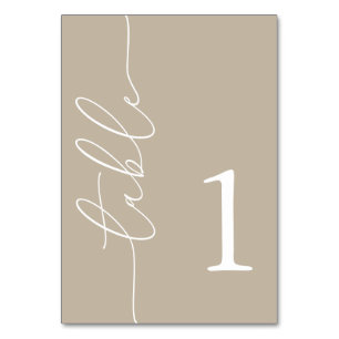Dual-Sided Baby Shower Table Number