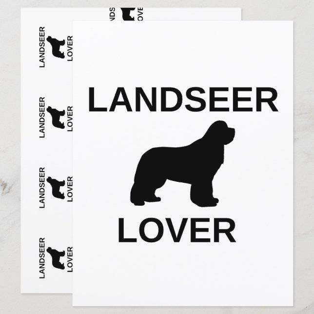 dual sided landseer lover scrapbook (Front/Back)