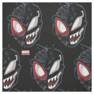 Dual Spider-Man Miles Morales & Venom Head Fabric