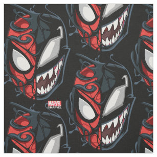 Dual Spider-Man Peter Parker & Venom Head Fabric