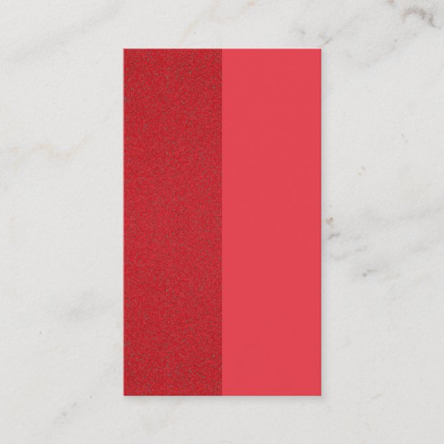 Dual-Texture Tomato Red Appointment Card (Custom) (Front)