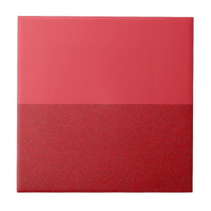 Dual-Texture Tomato Red Ceramic Tile – Customize