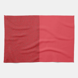 Dual-Texture Tomato Red Kitchen Towel – Customize