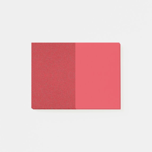 Dual-Texture Tomato Red Sticky Notes – Customize (Front)