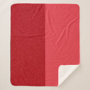 Dual Tomato Red Sherpa Blanket – Customizable