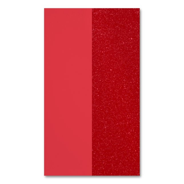 Dual Tone Red Magnetic Business Card – Customize (Front Vertical)