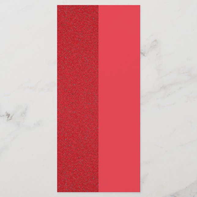 Dual-Tone Tomato Red Noise Flat Menu – Customize (Front)