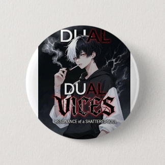 Dual Vices Resonance of a Shattered Soul Anime Art 2 Inch Round Button