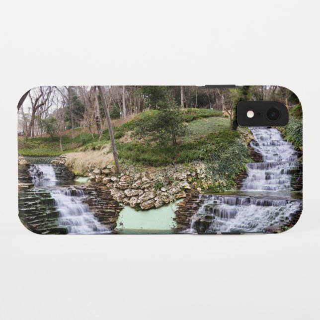 Dual Waterfalls Over Rocks Short Case-Mate iPhone Case (Back (Horizontal))