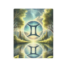 "Dualité céleste : Réflexion de Gemini"