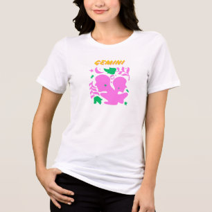 "Duality and Curiosity - Gemini Zodiac Sign  Tri-Blend Shirt