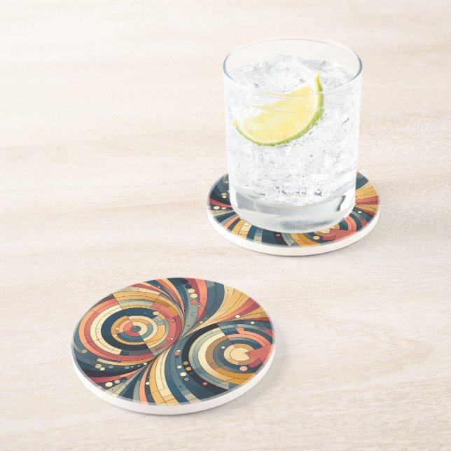 Duality - Bauhaus - Sandstone Coasters (Side)