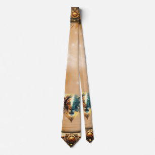 Duality of Strength, The Lion and the Woman.  Tie