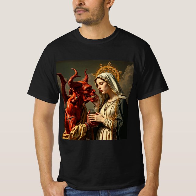 Duality: Struggle between Light and Darkness T-Shirt (Front)