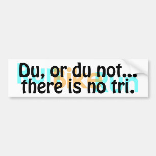 Duathlon Bumper Sticker