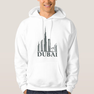Dubai / دبي Basic Hooded Sweatshirt