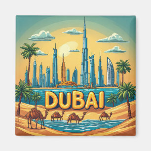 🧲 Dubai Adventure Vacation Memory From UAE 🏙️ Magnet