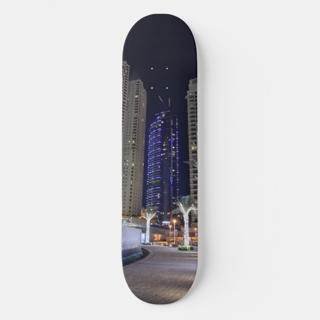 Dubai architecture at night skateboard (Front)