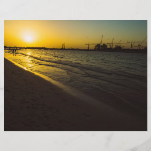 Dubai beach sunset