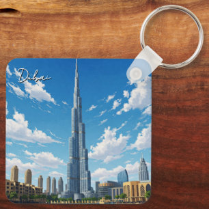 Dubai Burj Al Arab UAE Travel Keychain