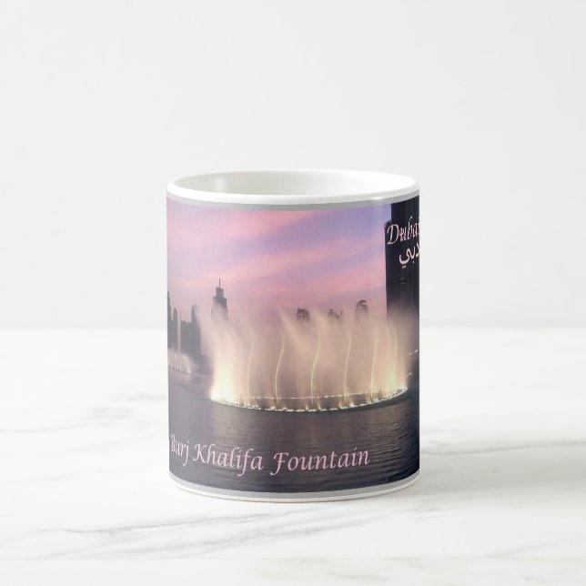 Dubai - Burj Khalifa Fountain Coffee Mug (Center)