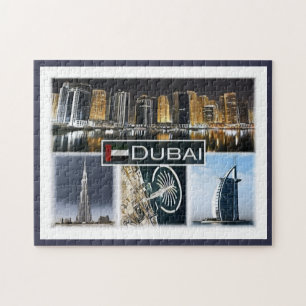 Dubai - Burj Khalifa - marina tower - Jigsaw Puzzle