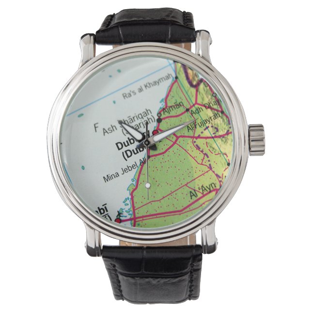 Dubai City Map Watch (Front)