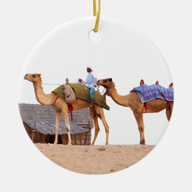 Dubai desert ceramic ornament (Front)